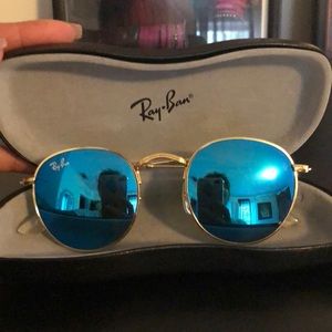 Blue lenses authentic ray bans